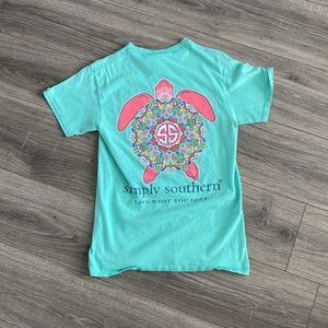 COPY - Blue simply southern tee